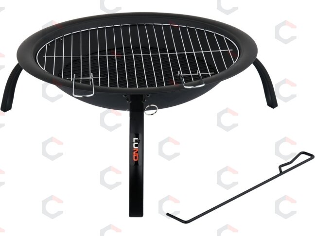 Židinys / laužavietė / grilis | nešiojamas | juodas plienas | 56 cm (99701) 2 Židinys / laužavietė / grilis | nešiojamas | juodas plienas | 56 cm (99701) 2