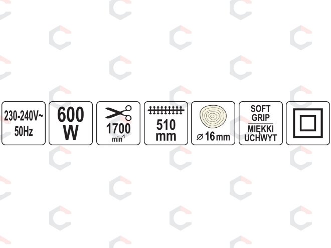 Žirklės krūmams gyvatvorei | 600W (YT-84770) 5 Žirklės krūmams gyvatvorei | 600W (YT-84770) 5