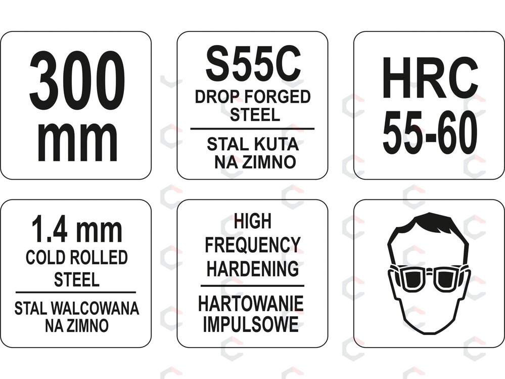 Žirklės skardai | 300 mm (YT-1965) 2 Žirklės skardai | 300 mm (YT-1965) 2