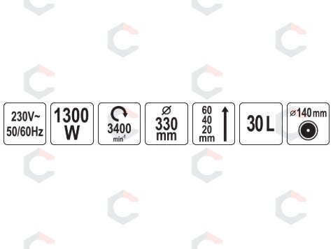 Žoliapjovė elektrinė | 1300W | 330 mm | 30 L (YT-85200) 7 Žoliapjovė elektrinė | 1300W | 330 mm | 30 L (YT-85200) 7