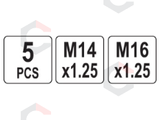 Žvakės sriegio remonto rinkinys | M14x1.25 mm / M16x1.25 mm (YT-17582) 4 Žvakės sriegio remonto rinkinys | M14x1.25 mm / M16x1.25 mm (YT-17582) 4