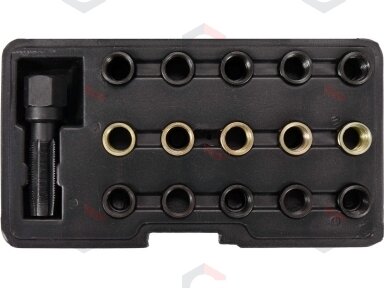 Žvakės sriegio lizdo remonto rinkinys | M14 x 1,25 mm | 16 vnt. (YT-17580) Žvakės sriegio lizdo remonto rinkinys | M14 x 1,25 mm | 16 vnt. (YT-17580)