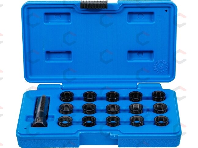 Žvakės sriegio lizdo remonto rinkinys | M14 x 1,25 mm | 16 vnt. (149) Žvakės sriegio lizdo remonto rinkinys | M14 x 1,25 mm | 16 vnt. (149)