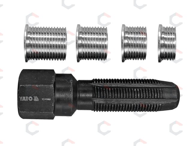 Žvakės sriegio remonto rinkinys | M14x1.25 mm / M16x1.25 mm (YT-17582) 3 Žvakės sriegio remonto rinkinys | M14x1.25 mm / M16x1.25 mm (YT-17582) 3