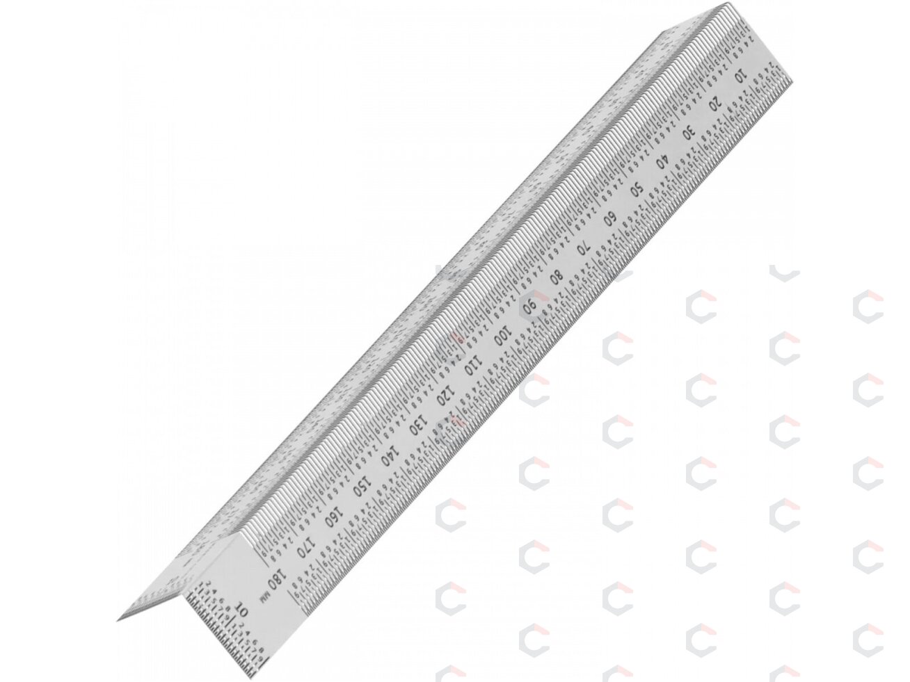 Žymėjimo / įbrėžimo liniuotė | nerūdijantis plienas | kampinė | 180 mm (SR180) 6 Žymėjimo / įbrėžimo liniuotė | nerūdijantis plienas | kampinė | 180 mm (SR180) 6